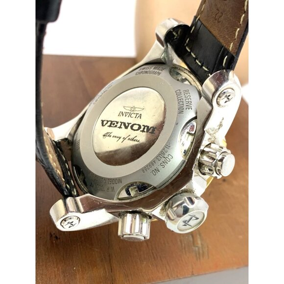 Invicta Men's Watch 10819 Reserve Venom Chronograph Swiss Quartz Gold Dial 46mm - Picture 7 of 15